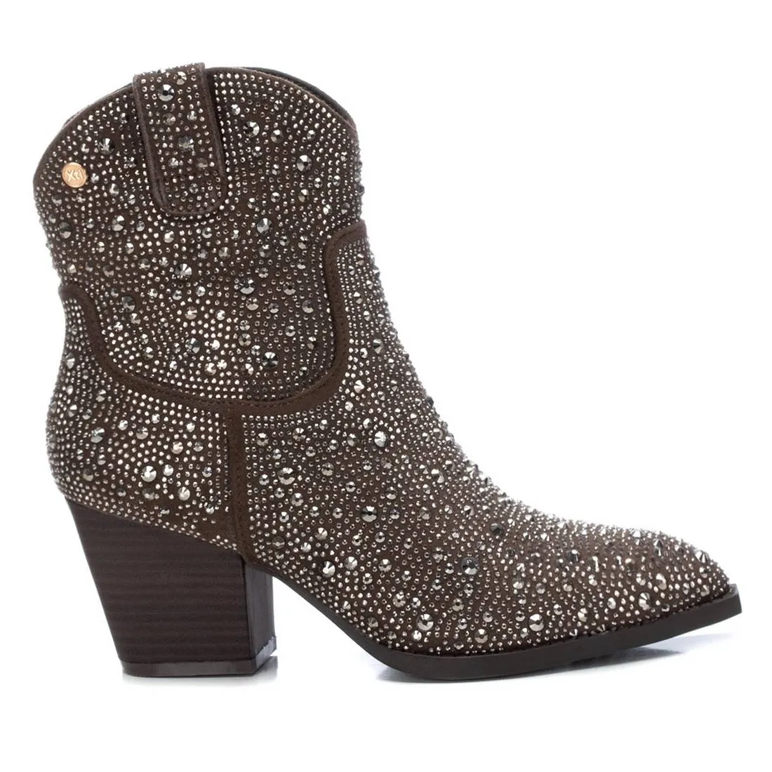 Women's Italian Western Booties By XTI 141723 Taupe