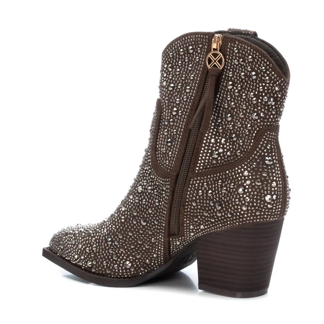 Women's Italian Western Booties By XTI 141723 Taupe