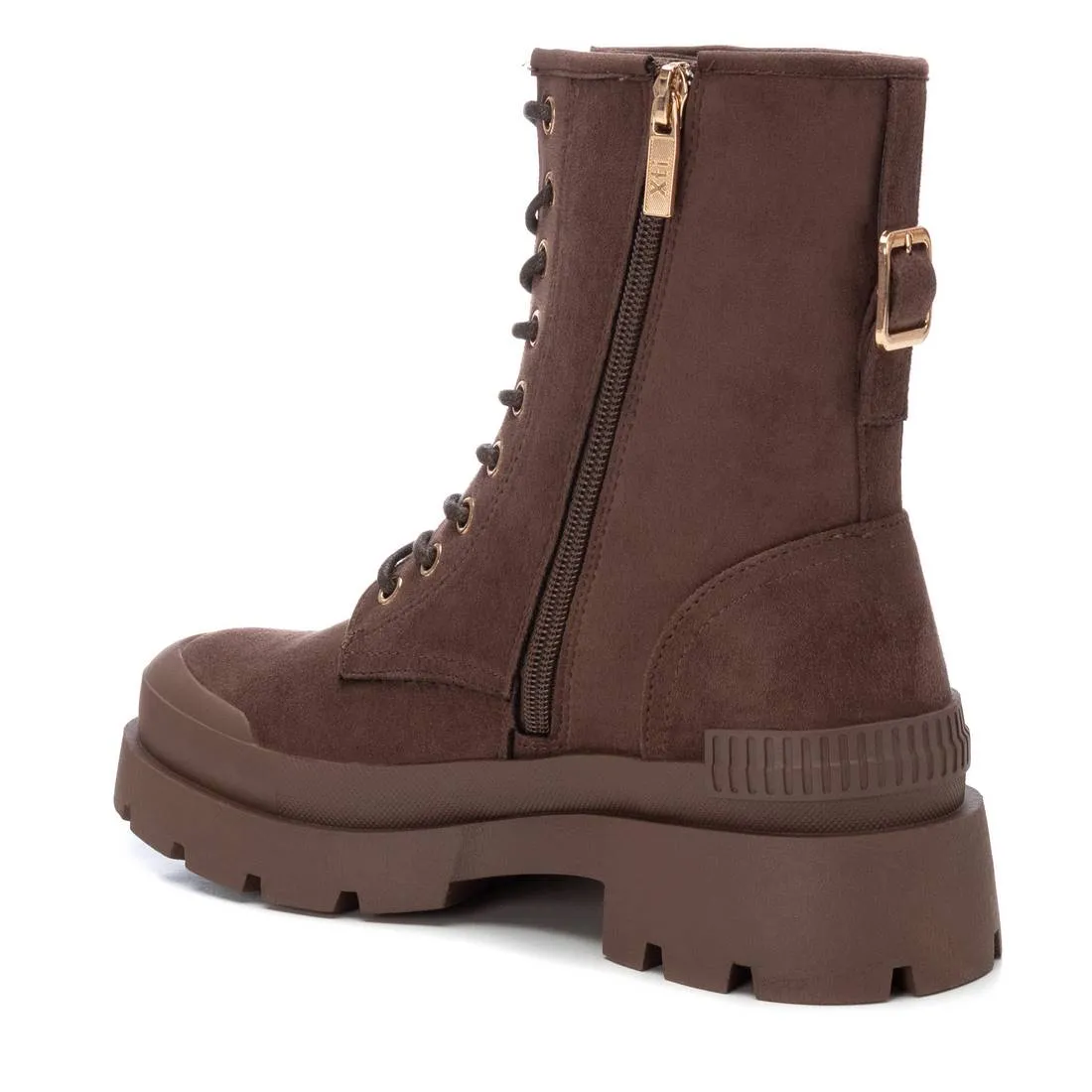 Women's Suede Lace-Up Booties By XTI 142025