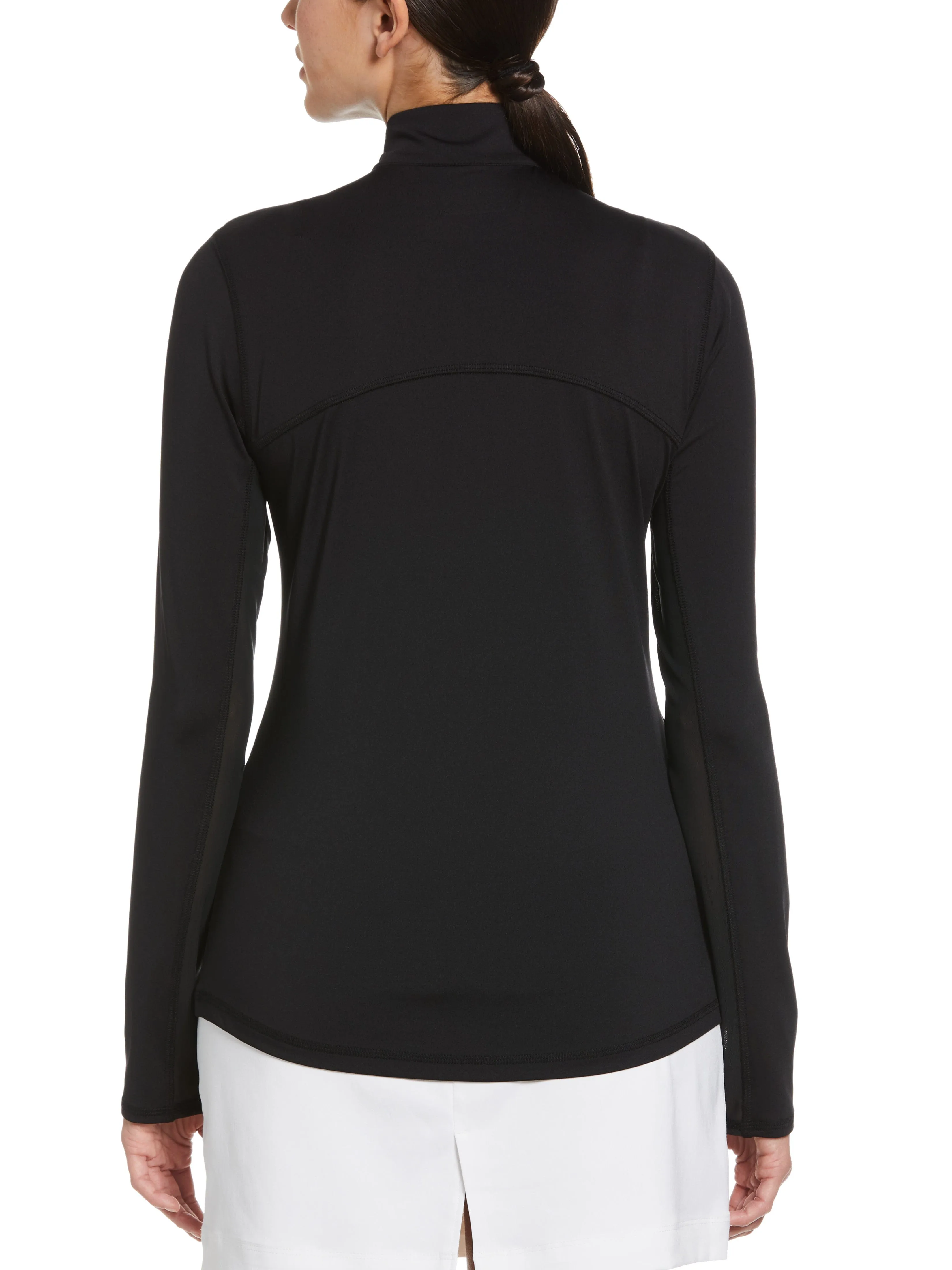 Women's Sun Protection Quarter Zip Golf Shirt