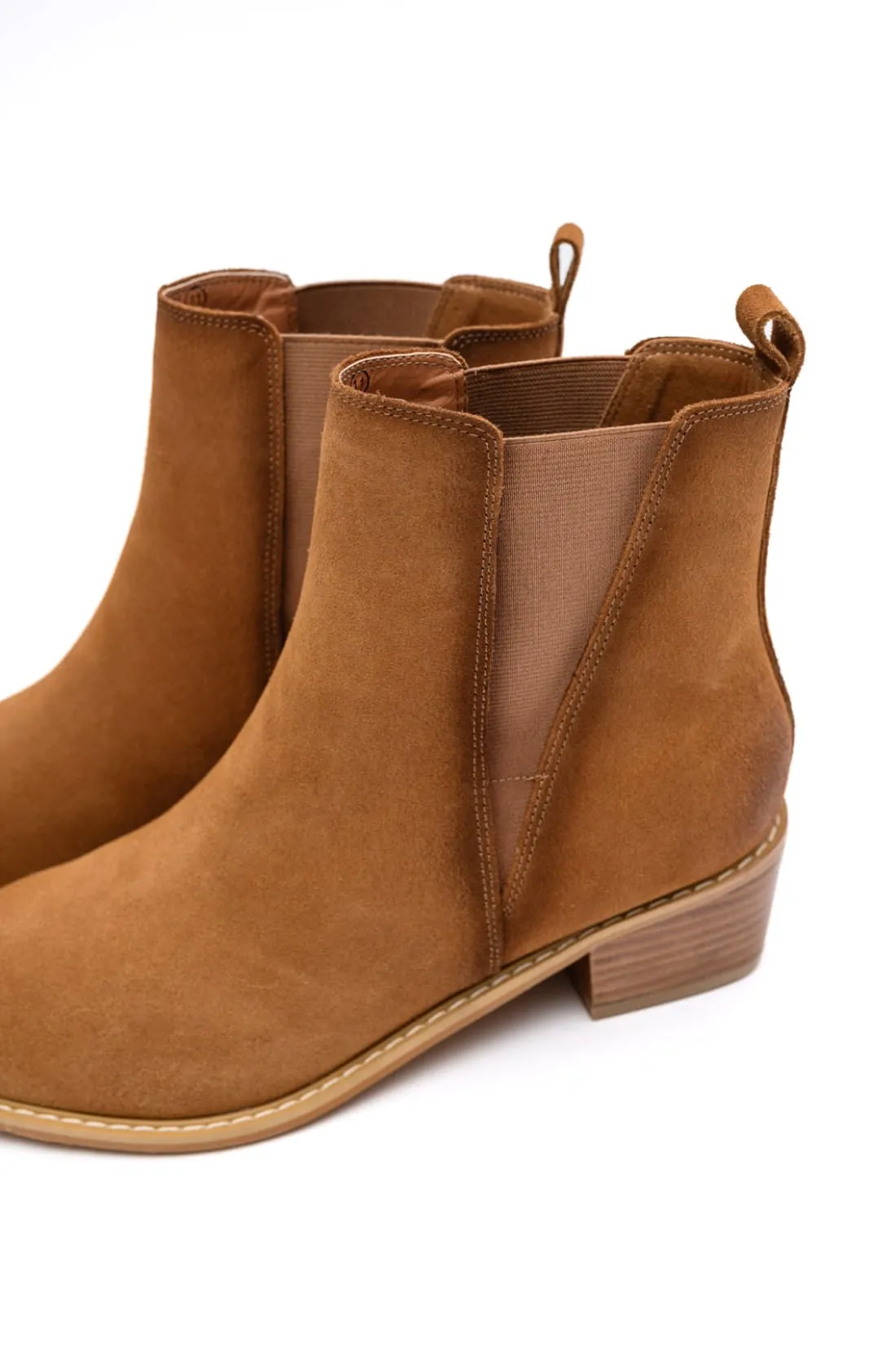 Wylie Suede Ankle Boot in Tan