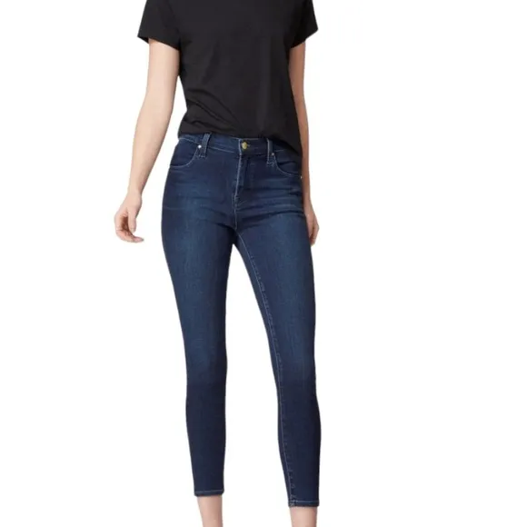 Y2K ZCO Denim Ankle Cropped Capri Skinny Jeans Blue 7 Vintage Casual Boho Chic