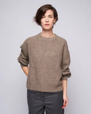 yak poet sleeve sweater - taupe