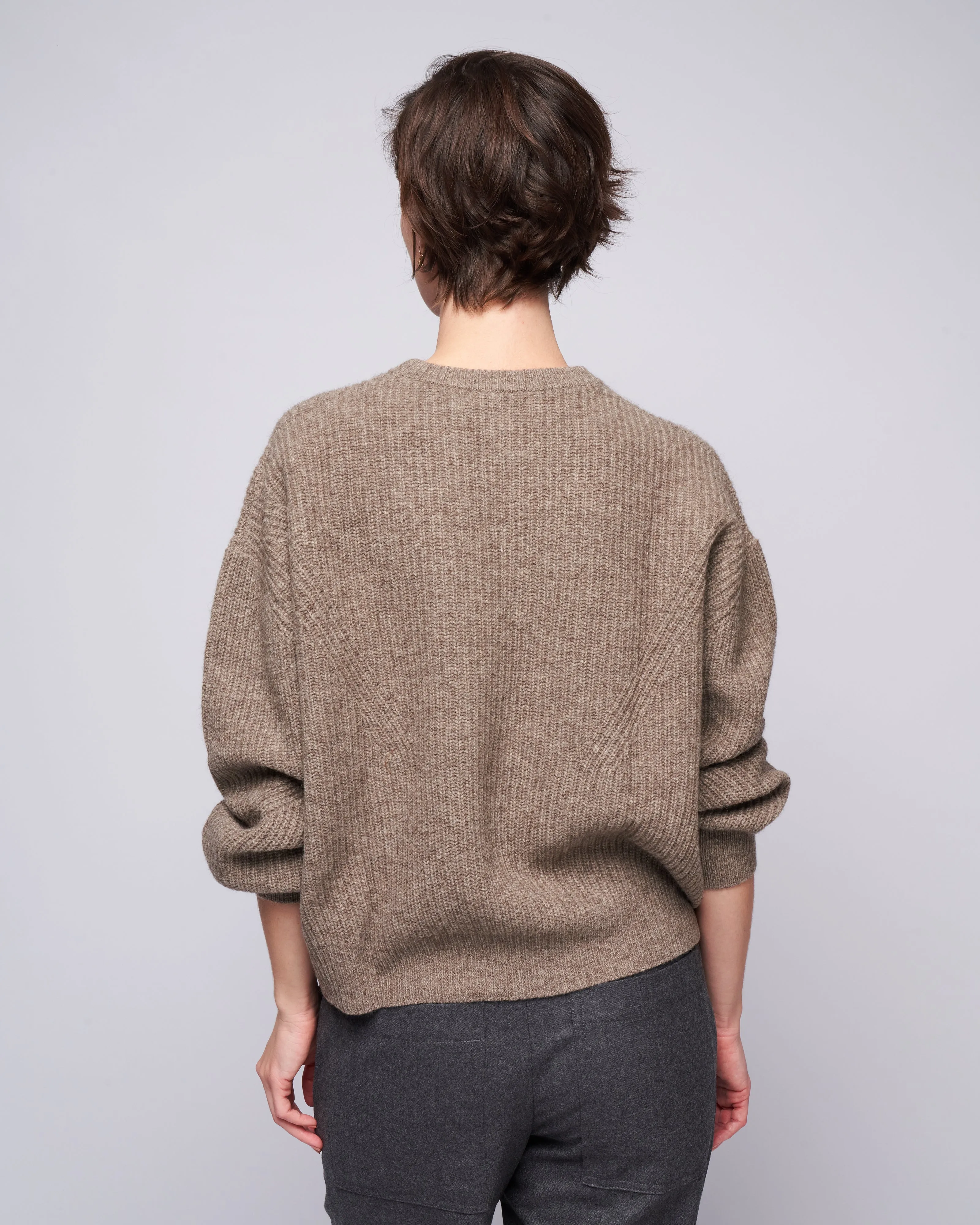yak poet sleeve sweater - taupe